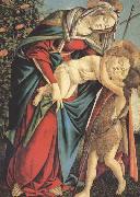 Sandro Botticelli Madonna and child with the Young St John or Madonna of the Rose Garden china oil painting artist